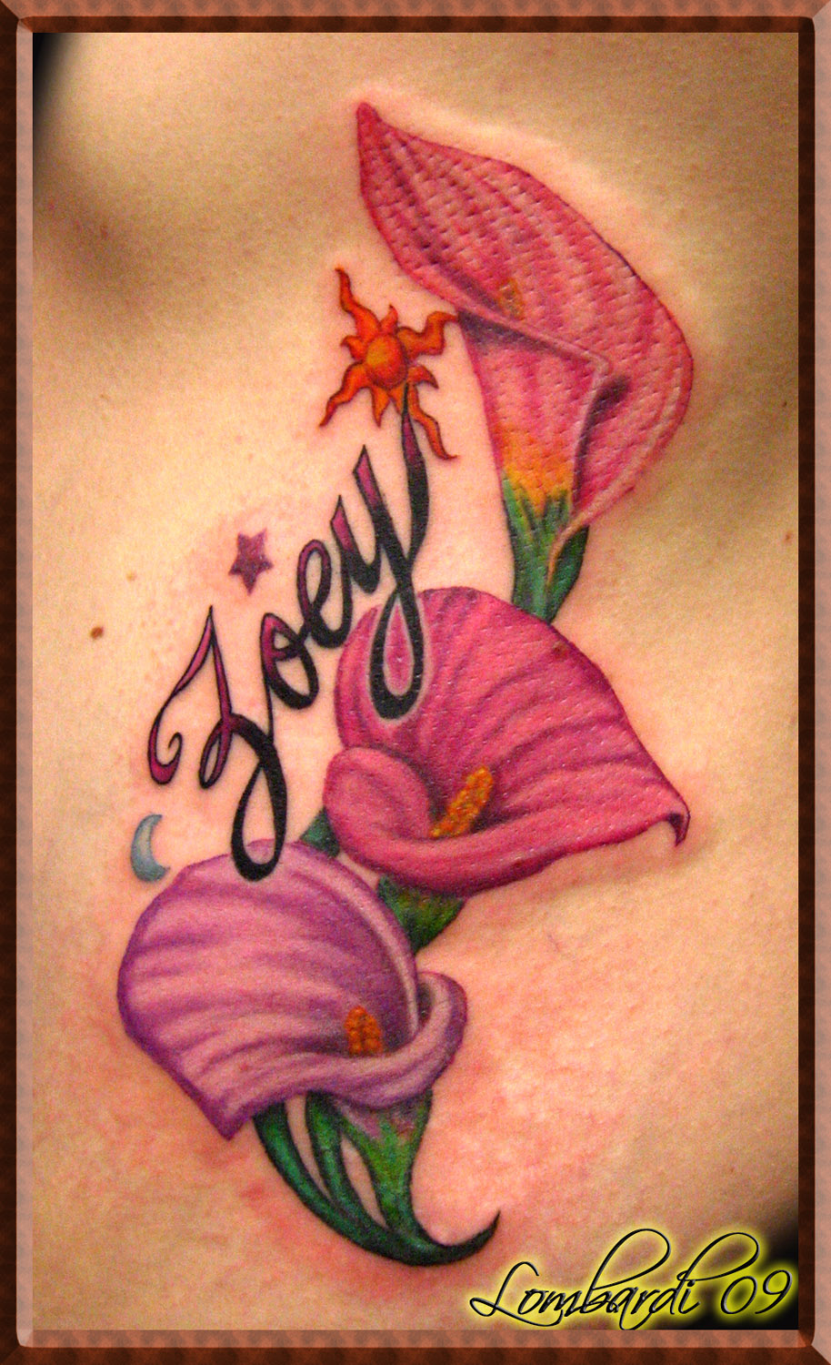 Calla Lillies for Zoey by Chris Lombardi: TattooNOW Calla Lillies for Zoey by Chris Lombardi: TattooNOW