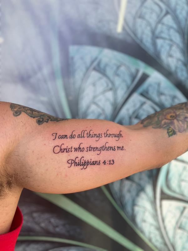 Philippians 4 13 By MYLA TattooNOW