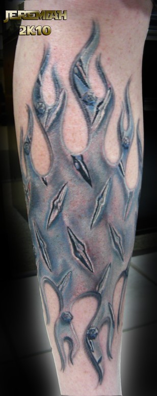 Diamond Plate Flames by Jeremiah McCabe: TattooNOW Diamond Plate Flames by Jeremiah McCabe: TattooNOW