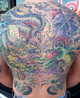 Tattoos - Dragon Back - 16107