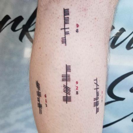 Stef aka Keki - Ogham Alphabet Tattoo