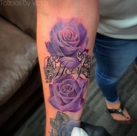 Victor Alvarez - Purple Rose Memorial Piece