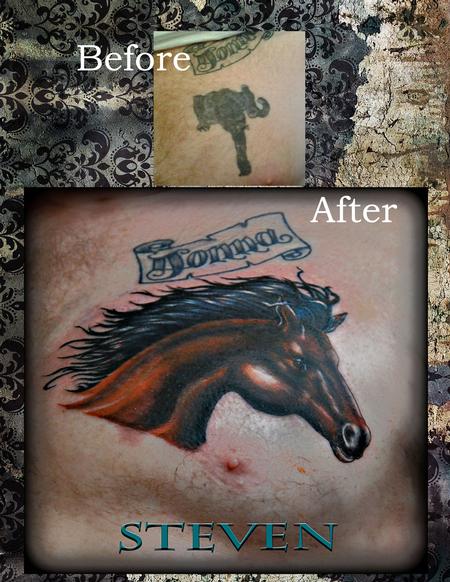 Tattoos - aA Stallion covers it up... - 76540