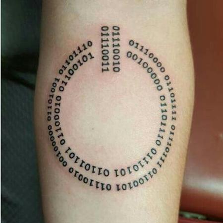 Stef aka Keki - Power By Numbers Binary Tattoo 