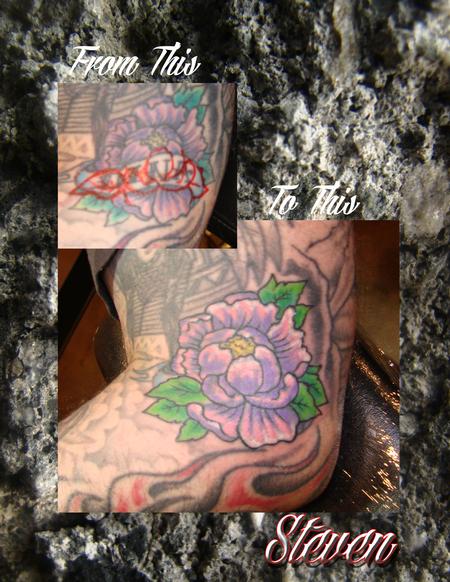 Tattoos - Flower cover up - 75945