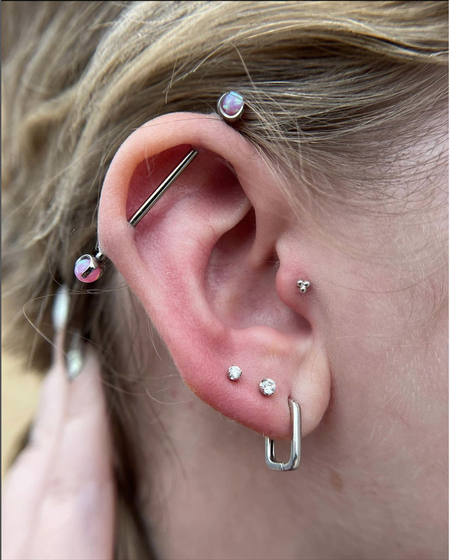 Corey Godoy - New Multiple Ear Piercings 