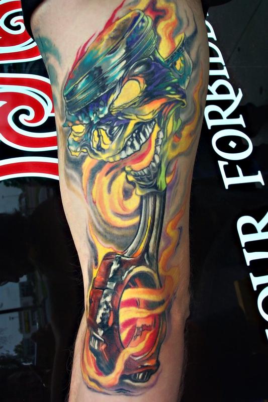 Skull Piston Tattoo  Best Tattoo Ideas Gallery