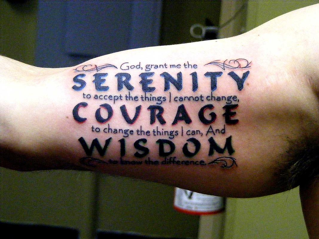 Top 30 Serenity Prayer Tattoos  Top Serenity Prayer Tattoo Designs  Idea