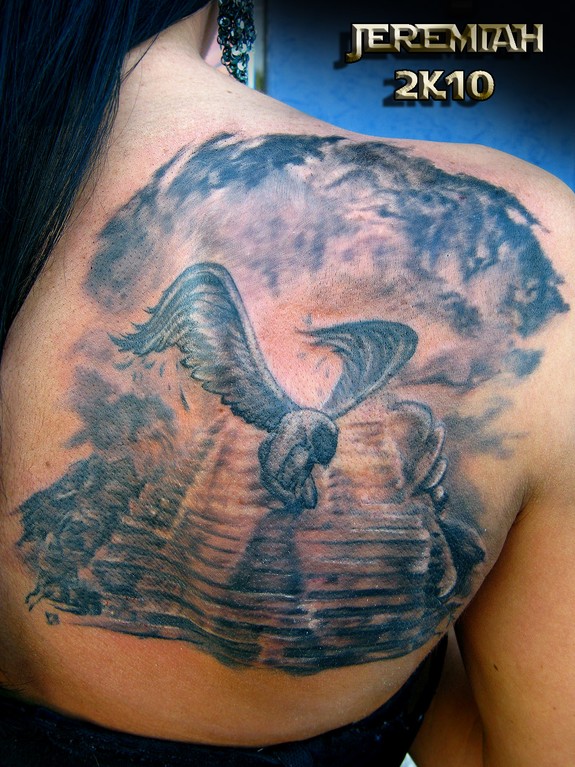 30 Deeply Spiritual And Majestic Stairway to Heaven Tattoos Ideas