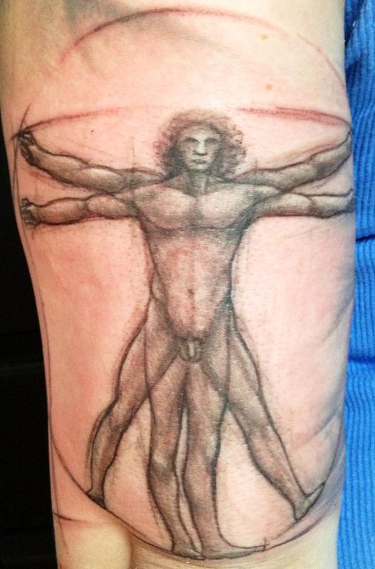 vitruvian man by Gabriel Cece: TattooNOW