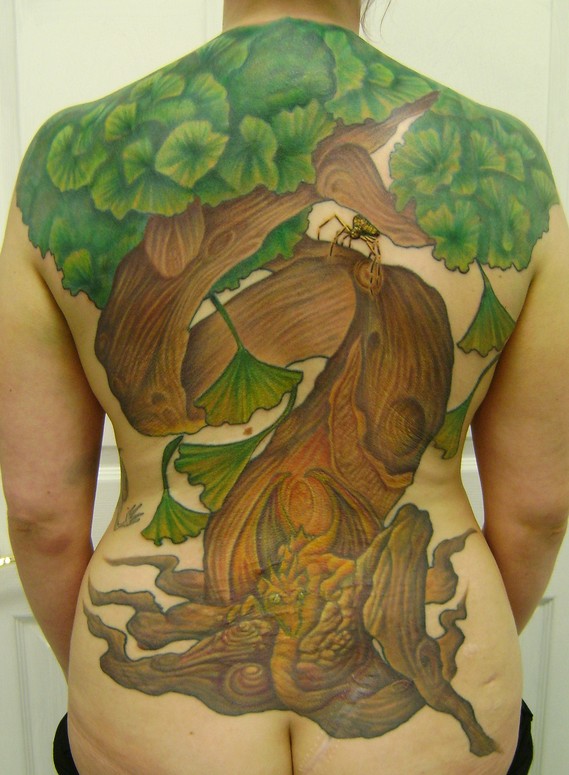 Ginkgo Tree Tattoo