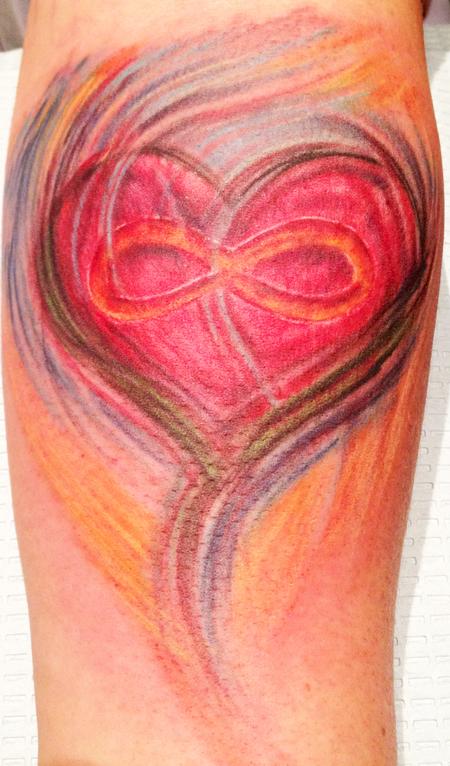 Tattoos - infinity sketchy heart - 69867