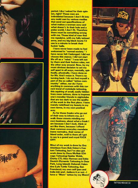  - Tattoo Revue Magazine- Jackson Feature, 1990 - Page 6