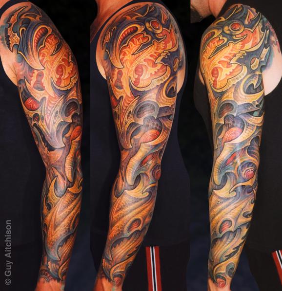 Tattoos - Jim, heavy bio sleeve - 72596