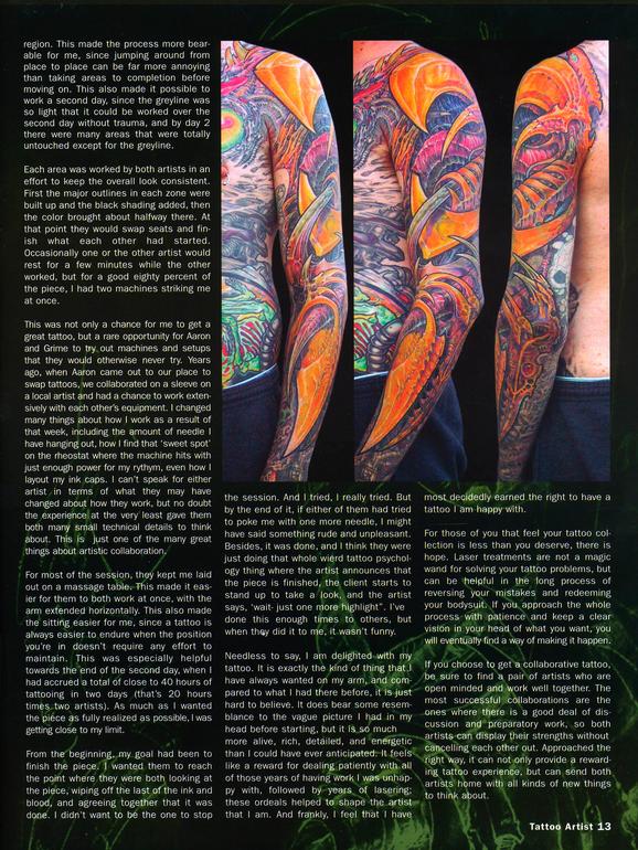  - Tattoo Artist Mag feature, 2003, Page 8