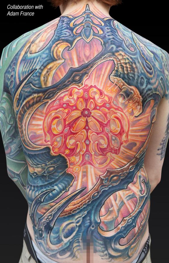 Guy Aitchison : Tattoos : Collaborative : Collaboration with Adam France
