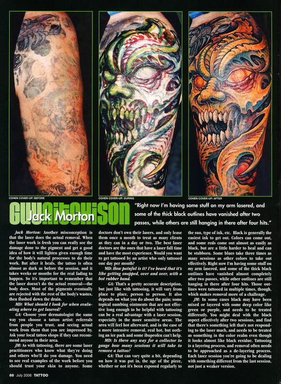  - Laser Article, Tattoo Mag, 2006, Page 3