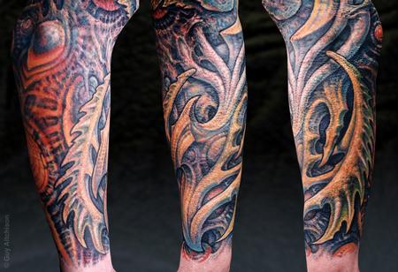 Guy Aitchison - Kevin, burn scar coverup, detail