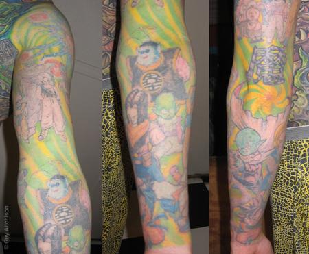 Guy Aitchison - Scott, full sleeve after 4 laser sessions