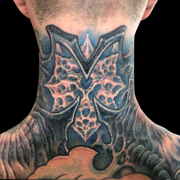 Guy Aitchison - Neck Tattoo