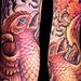 Tattoos - Morgan, bird with flowers - 72602