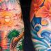 Tattoos - Sue, Hawaii surf sleeve - 72607