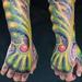 Tattoos - Miguel, forearm sleeve with silicone implants - 72610
