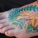 Tattoos - Mike, jungle lightform foot - 72616