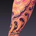 Tattoos - JJ, biomech sleeve detail shot - 75928