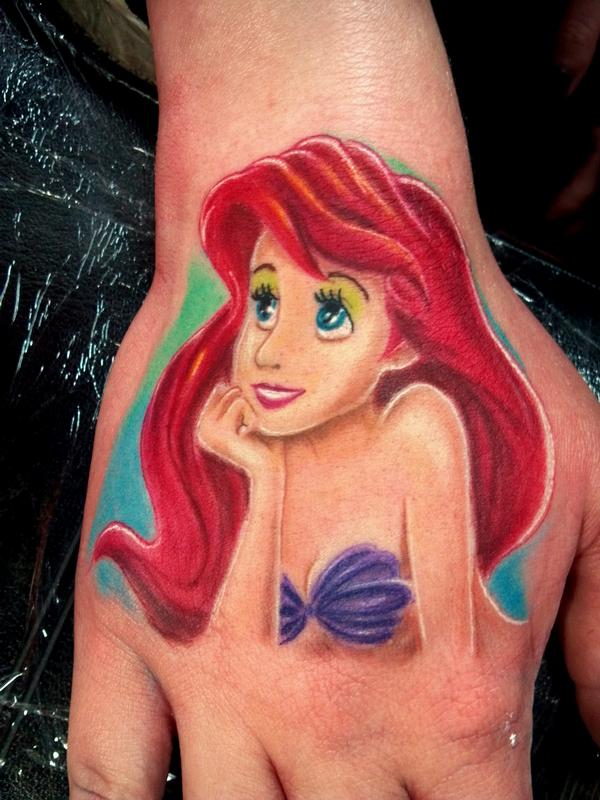 the little mermaid ariel tattoo by Haley Adams: TattooNOW