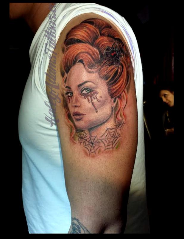 Crying Girl Trash Polka tattoo  Best Tattoo Ideas Gallery