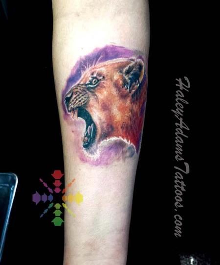Tattoos - lioness tattoo - 114908