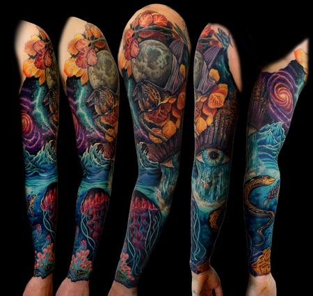 Surreal sleeve Tattoo Design Thumbnail
