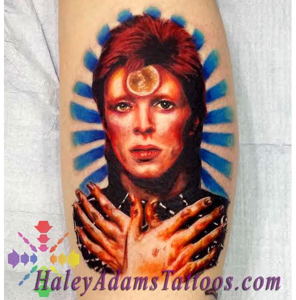 David Bowie Tattoo By Haley Adams Tattoonow