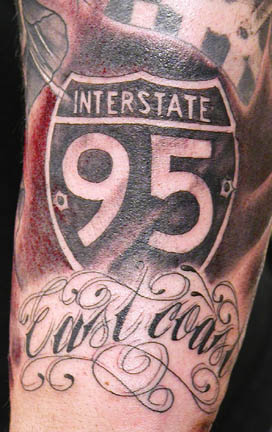 30 Street Sign Tattoo Ideas For Men  Navigational Designs