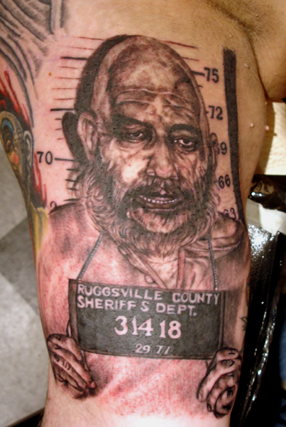 First session on this Captain Spaulding tattoo  tattooartist tatt   TikTok