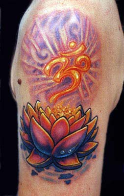 Tattoos -  Buddhism Lotus - 14814