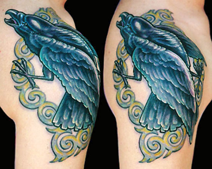 Crow by Guy Aitchison: TattooNOW Crow by Guy Aitchison: TattooNOW