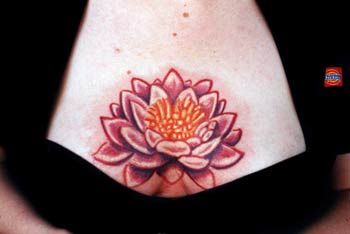 Michele Wortman - Lotus Flower on Chest