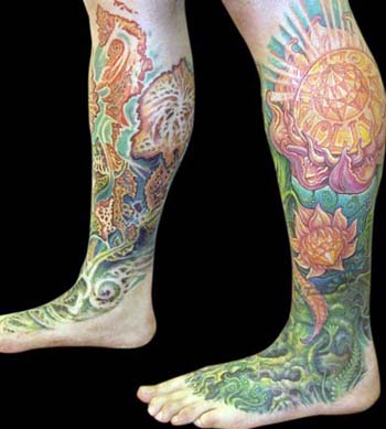 Guy Aitchison - Flower Leg to Foot Sleeve, Another Angle