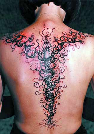 flower half spine tattooTikTok Search