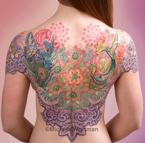 Michele Wortman - echo mandala backpiece