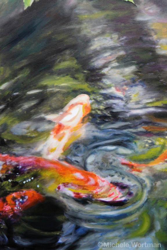 Michele Wortman - Koi pond detail