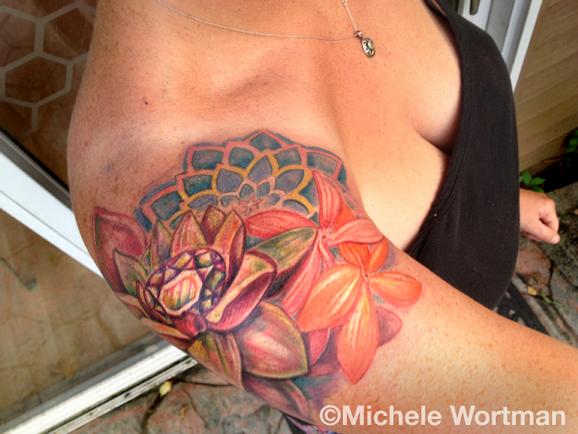 Michele Wortman - Gem Lotus flowers