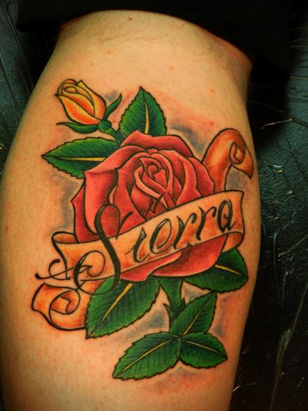 Tattoos - Traditional rose - 80170