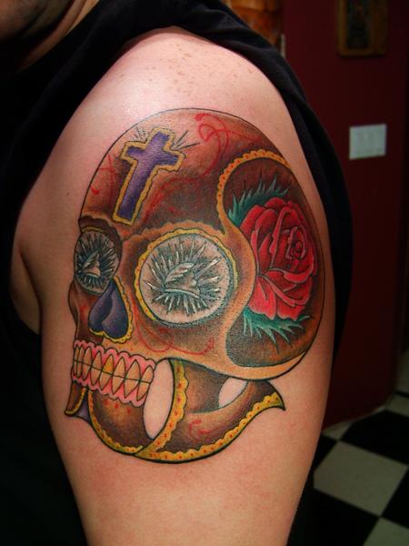 Tattoos - Day of the dead skull - 80172