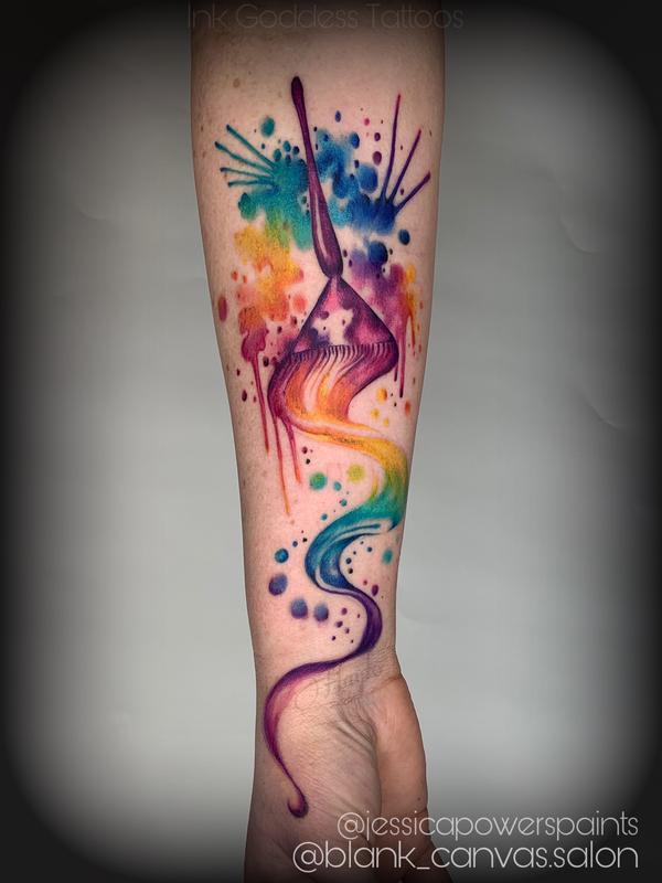 Watercolor Beauty Arm Piece By Haylo Tattoonow