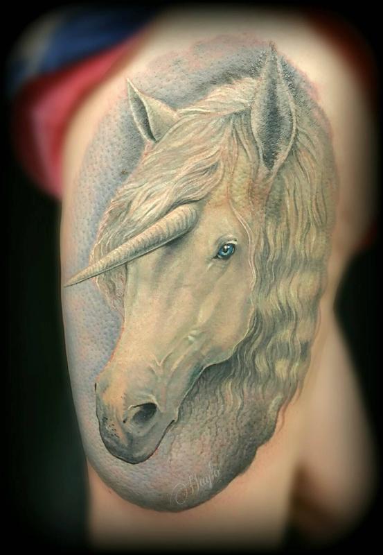 50 Unicorn Tattoos That Are Unbelievable - Lucky's Tattoo Supply