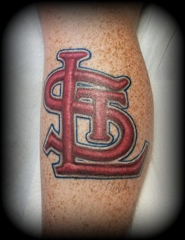St Louis Cardinals stitched emblem tattoo by Haylo: TattooNOW