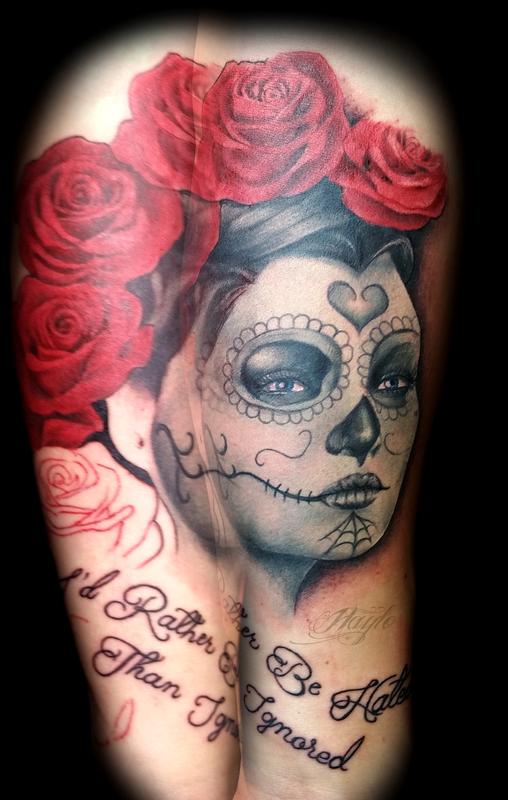 Details 84+ day of the dead flowers tattoo latest in.eteachers